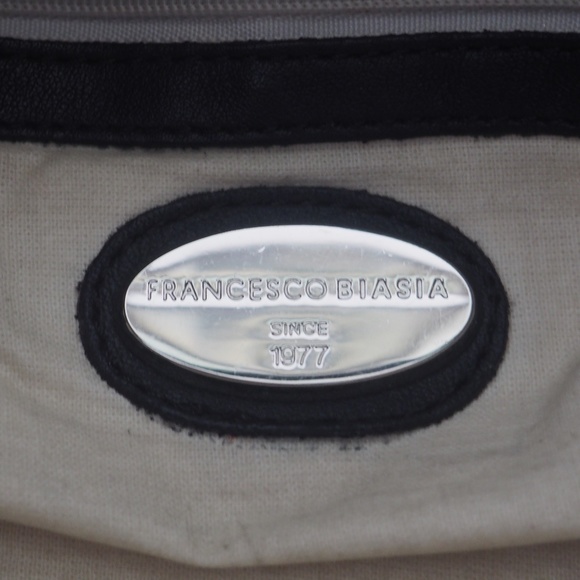 Authentic Pre-Owned Francesco Biasia Large Black Leather Bag - Picture 3 of 3